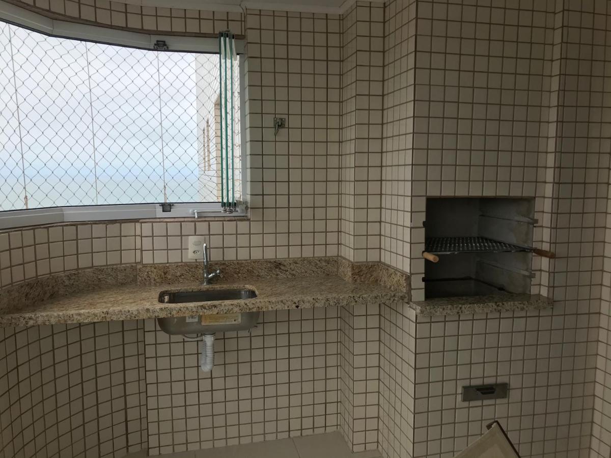 Apto Com Vista Para O Mar, 2 Vagas De Garagem E Churrasqueira Na Varanda 프라이아 그란데 외부 사진